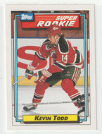 Kevin Todd - New Jersey Devils - Super Rookie (NHL Hockey Card) 1992-93 Topps # 15 Mint