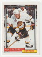 Jim Sandlak - Vancouver Canucks (NHL Hockey Card) 1992-93 Topps # 41 Mint