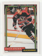 Keith Brown - Chicago Blackhawks (NHL Hockey Card) 1992-93 Topps # 52 Mint