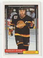 Robert Kron - Vancouver Canucks (NHL Hockey Card) 1992-93 Topps # 80 Mint