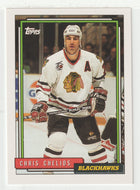 Chris Chelios - Chicago Blackhawks (NHL Hockey Card) 1992-93 Topps # 98 Mint