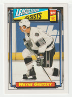 Wayne Gretzky - Los Angeles Kings - League Leaders - Assists (NHL Hockey Card) 1992-93 Topps # 123 Mint