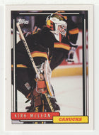 Kirk McLean - Vancouver Canucks (NHL Hockey Card) 1992-93 Topps # 130 Mint