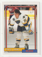 Craig Janney - St. Louis Blues (NHL Hockey Card) 1992-93 Topps # 134 Mint