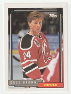 Doug Brown - New Jersey Devils (NHL Hockey Card) 1992-93 Topps # 139 Mint