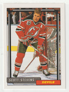 Scott Stevens - New Jersey Devils (NHL Hockey Card) 1992-93 Topps # 156 Mint