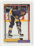 Jeff Brown - St. Louis Blues (NHL Hockey Card) 1992-93 Topps # 174 Mint