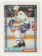 Gino Cavallini - Quebec Nordiques (NHL Hockey Card) 1992-93 Topps # 234 Mint
