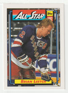 Brian Leetch - New York Rangers - All-Star Team (NHL Hockey Card) 1992-93 Topps # 261 Mint