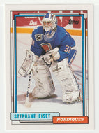 Stephane Fiset - Quebec Nordiques (NHL Hockey Card) 1992-93 Topps # 285 Mint
