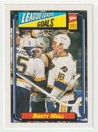 Brett Hull - St. Louis Blues - League Leaders - Goals (NHL Hockey Card) 1992-93 Topps # 340 Mint