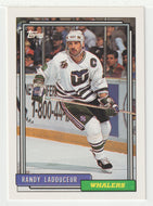 Randy Ladouceur - Hartford Whalers (NHL Hockey Card) 1992-93 Topps # 344 Mint