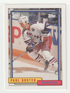 Paul Broten - New York Rangers (NHL Hockey Card) 1992-93 Topps # 355 Mint