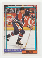 Craig Simpson - Edmonton Oilers (NHL Hockey Card) 1992-93 Topps # 356 Mint