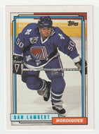 Dan Lambert - Quebec Nordiques (NHL Hockey Card) 1992-93 Topps # 364 Mint