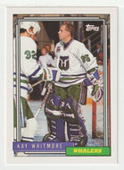Kay Whitmore - Hartford Whalers (NHL Hockey Card) 1992-93 Topps # 381 Mint