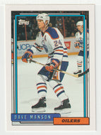 Dave Manson - Edmonton Oilers (NHL Hockey Card) 1992-93 Topps # 389 Mint