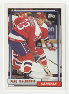 Paul MacDermid - Washington Capitals (NHL Hockey Card) 1992-93 Topps # 391 Mint