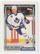 Dave McLlwain - Toronto Maple Leafs (NHL Hockey Card) 1992-93 Topps # 393 Mint