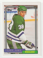Terry Yake - Hartford Whalers (NHL Hockey Card) 1992-93 Topps # 432 Mint