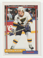 Nelson Emerson - St. Louis Blues (NHL Hockey Card) 1992-93 Topps # 480 Mint