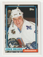Craig Wolanin - Quebec Nordiques (NHL Hockey Card) 1992-93 Topps # 487 Mint
