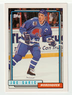 Joe Sakic - Quebec Nordiques (NHL Hockey Card) 1992-93 Topps # 495 Mint