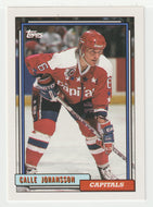 Calle Johansson - Washington Capitals (NHL Hockey Card) 1992-93 Topps # 498 Mint