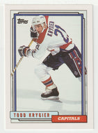 Todd Krygier - Washington Capitals (NHL Hockey Card) 1992-93 Topps # 502 Mint