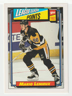 Mario Lemieux - Pittsburgh Penguins - League Leaders (NHL Hockey Card) 1992-93 Topps # 504 Mint