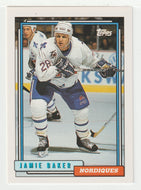 Jamie Baker - Quebec Nordiques (NHL Hockey Card) 1992-93 Topps # 506 Mint