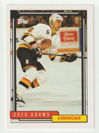 Greg Adams - Vancouver Canucks (NHL Hockey Card) 1992-93 Topps # 507 Mint