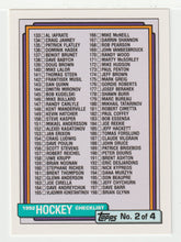 Load image into Gallery viewer, Checklist # 2 (# 133 - # 264) (NHL Hockey Card) 1992-93 Topps # 526 Mint
