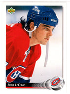 John LeClair - Montreal Canadiens (NHL Hockey Card) 1992-93 Upper Deck # 55 Mint