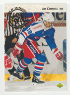 Jim Campbell RC - Team USA - 1993 World Junior Championships (NHL Hockey Card) 1992-93 Upper Deck # 605 Mint