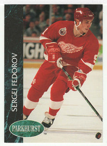 Sergei Fedorov - Detroit Red Wings (NHL Hockey Card) 1992-93 Parkhurst # 39 Mint