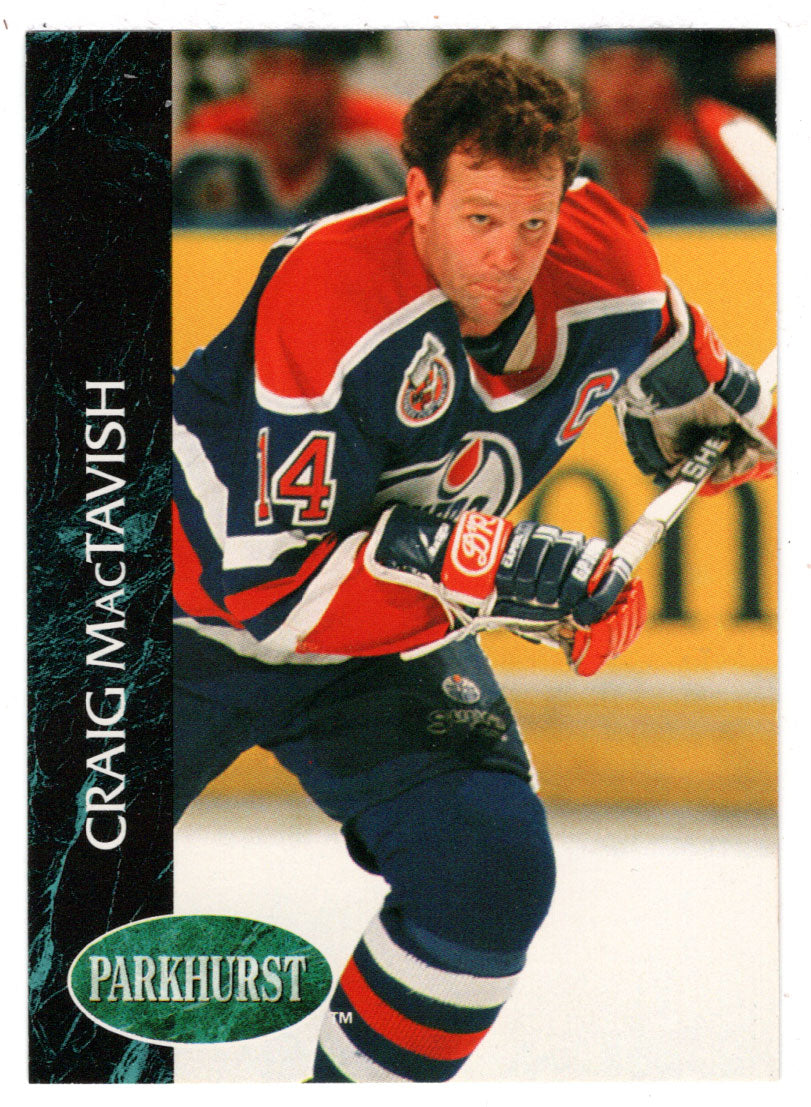 Craig MacTavish - Edmonton Oilers (NHL Hockey Card) 1992-93 Parkhurst # 48 Mint