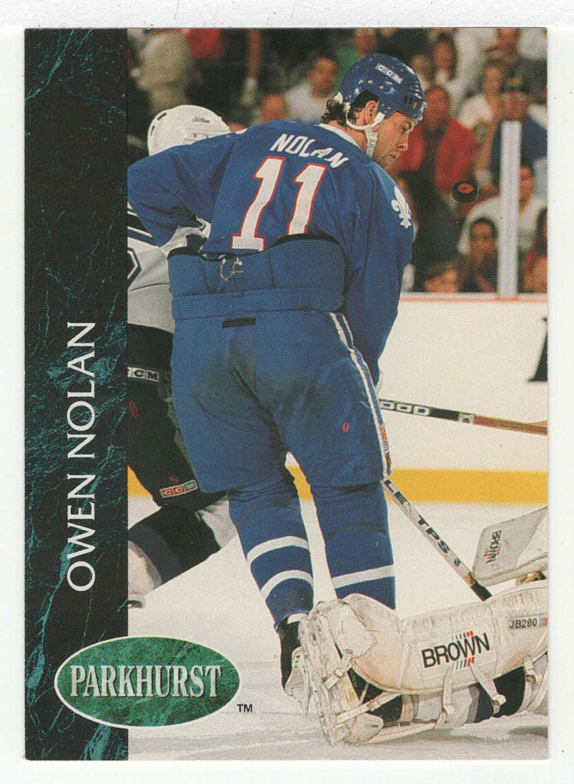 Owen Nolan - Quebec Nordiques (NHL Hockey Card) 1992-93 Parkhurst # 145 Mint