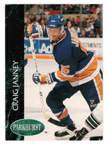 Craig Janney - St. Louis Blues (NHL Hockey Card) 1992-93 Parkhurst # 154 Mint