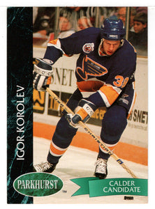 Igor Korolev RC - St. Louis Blues (NHL Hockey Card) 1992-93 Parkhurst # 158 Mint
