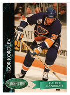 Igor Korolev RC - St. Louis Blues (NHL Hockey Card) 1992-93 Parkhurst # 158 Mint