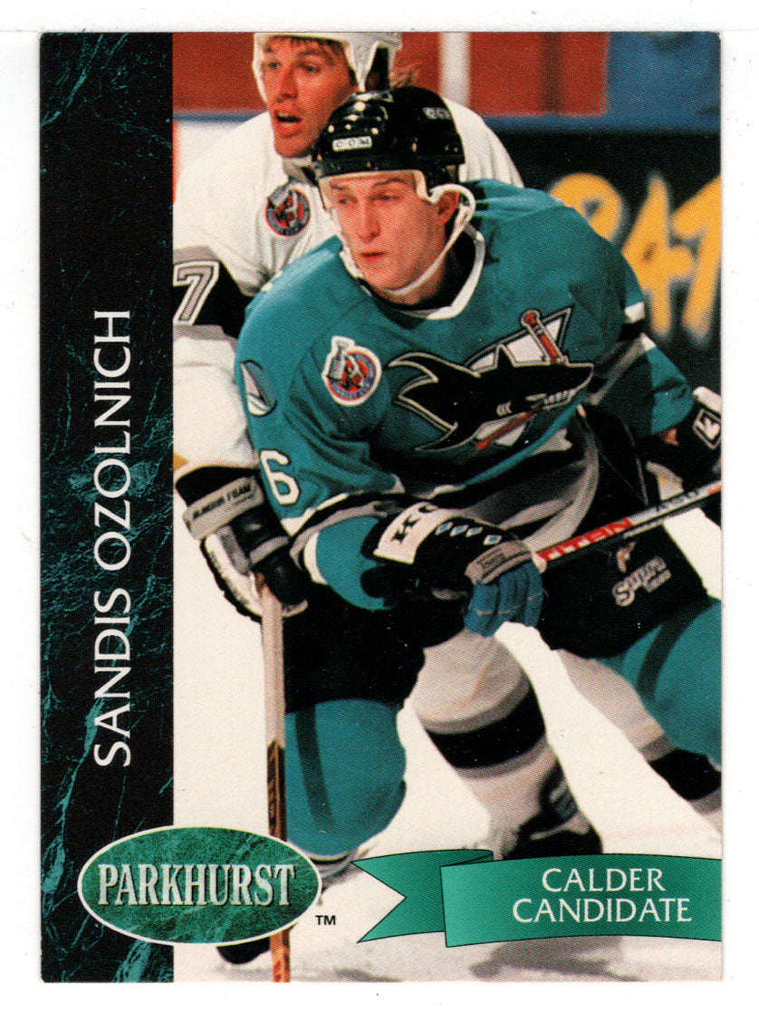 Sandis Ozolinsh - San Jose Sharks (NHL Hockey Card) 1992-93 Parkhurst # 164 Mint