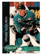 Sandis Ozolinsh - San Jose Sharks (NHL Hockey Card) 1992-93 Parkhurst # 164 Mint
