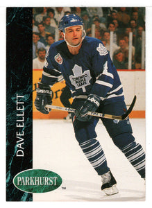 Dave Ellett - Toronto Maple Leafs (NHL Hockey Card) 1992-93 Parkhurst # 181 Mint