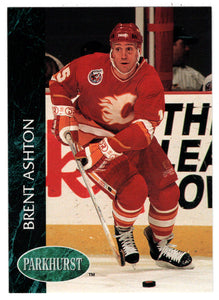 Brent Ashton - Calgary Flames (NHL Hockey Card) 1992-93 Parkhurst # 258 Mint