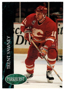 Trent Yawney - Calgary Flames (NHL Hockey Card) 1992-93 Parkhurst # 262 Mint