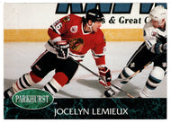 Jocelyn Lemieux - Chicago Blackhawks (NHL Hockey Card) 1992-93 Parkhurst # 275 Mint