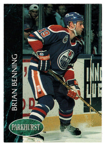 Brian Benning - Edmonton Oilers (NHL Hockey Card) 1992-93 Parkhurst # 284 Mint