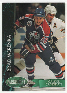 Brad Werenka RC - Edmonton Oilers (NHL Hockey Card) 1992-93 Parkhurst # 289 Mint