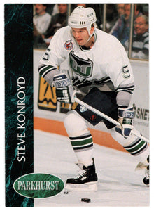Steve Konroyd - Hartford Whalers (NHL Hockey Card) 1992-93 Parkhurst # 299 Mint